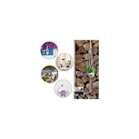 Ensemble De 3 Paniers Suspendus En Macramé Corde De Coton Panier Suspendu Pot De Fleur Porte-plante Cintre Pour Plafonds Extérieurs Intérieurs 7 Ensemble De 3 Paniers Suspendus En Macramé Corde De Coton Panier Suspendu Pot De Fleur Porte-plante Cintre Pour Plafonds Extérieurs Intérieurs – Image 5