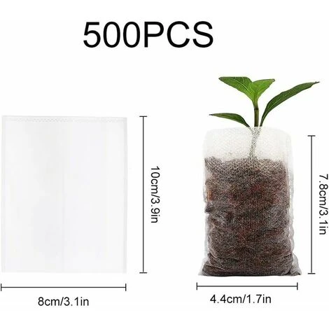 Sac Biodégradable 500pcs 810cm Versailles Pour Semis Sac Biodegradable Non-tissé De Pépinière Respctueux Environnement Élever Taux Survie De Plante Convenir Maison Jardin 4 Sac Biodégradable 500pcs 810cm Versailles Pour Semis Sac Biodegradable Non-tissé De Pépinière Respctueux Environnement Élever Taux Survie De Plante Convenir Maison Jardin – Image 2