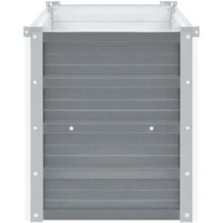 Lit Surélevé De Jardin Acier Galvanisé 100x40x45 Cm Gris VidaXL -Outsunny Eda Magasin 11244547 4