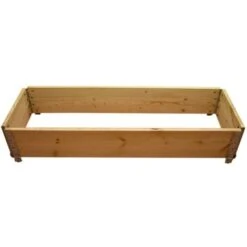 Carré Potager En Bois Naturel 1200 X 400mm