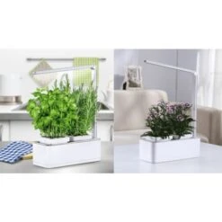 Jardinière Avec Lampe Led Intégrée Mini Potager -Outsunny Eda Magasin 12683699 3