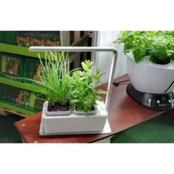 Jardinière Avec Lampe Led Intégrée Mini Potager -Outsunny Eda Magasin 12683699 5