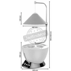 Jardinière Avec Lampe Led Intégrée Le Potager Avec Engrais Liquide + Engrais 1000 Ml 10 Jardinière Avec Lampe Led Intégrée Le Potager Avec Engrais Liquide + Engrais 1000 Ml -Outsunny Eda Magasin 12683705 4