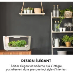 GrowIt Farm Smart Jardin Hydroponique 28 Plantes 8 Litres 48W 196x LED -Outsunny Eda Magasin 12992375 5