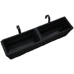 Jardinières 2 Pcs Jacinthe D'eau Noir VidaXL -Outsunny Eda Magasin 13197045 4