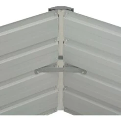 Jardinière Surélevée Anthracite 129x129x45 Cm Acier Galvanisé VidaXL -Outsunny Eda Magasin 14850112 5