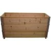 Carré Potager En Bois Naturel 1200 X 400mm Hauteur 585mm 1 Carré Potager En Bois Naturel 1200 X 400mm Hauteur 585mm -Outsunny Eda Magasin 15098120 1