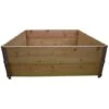 Carré Potager En Bois Naturel 1200x1200mm Hauteur 390mm 2 Carré Potager En Bois Naturel 1200x1200mm Hauteur 390mm -Outsunny Eda Magasin 15334836 1