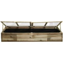 Serre Double Chassis En Bois Florence -Outsunny Eda Magasin 1653369 4