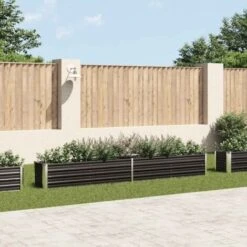 Lit Surélevé De Jardin Acier Galvanisé 320x40x45 Cm Anthracite VidaXL 8 Lit Surélevé De Jardin Acier Galvanisé 320x40x45 Cm Anthracite VidaXL -Outsunny Eda Magasin 17377631 2
