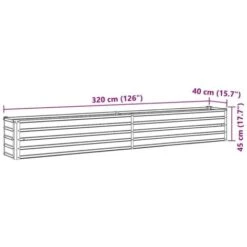 Lit Surélevé De Jardin Acier Galvanisé 320x40x45 Cm Anthracite VidaXL 9 Lit Surélevé De Jardin Acier Galvanisé 320x40x45 Cm Anthracite VidaXL -Outsunny Eda Magasin 17377631 3