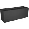EDA Balconnière Rectangulaire Graphit Up 59 X 19,5 X 22,8 Cm - 25 L - Gris Anthracite -Outsunny Eda Magasin 17468015 1