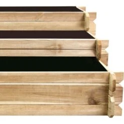 Carré Potager En Bois à étages - Petit Modèle -Outsunny Eda Magasin 1766471 5