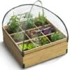Carré Potager Avec Composteur Intégré Et Housse Serre Chassis -Outsunny Eda Magasin 17713019 1