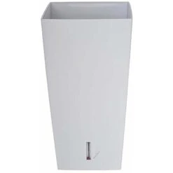 Riviera Pot En Plastique Carré Avec Réserve D'eau 52 Cm Eva
