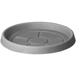 Soucoupe Ronde Anthracite - 22 Cm