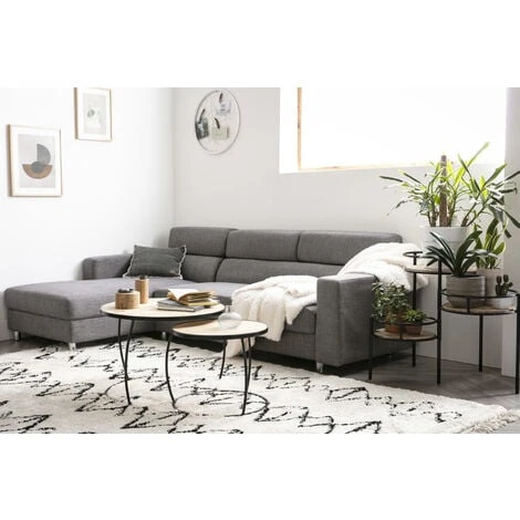 Support De Plantes Modulable En Bois Manguier Massif Et Métal Noir L50 Cm THREE 4 Support De Plantes Modulable En Bois Manguier Massif Et Métal Noir L50 Cm THREE – Image 2