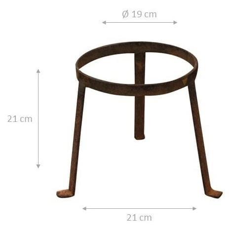 Base De Support De Pot En Fer Pleine 21x21 Cm De Diamètre 4 Base De Support De Pot En Fer Pleine 21x21 Cm De Diamètre – Image 2