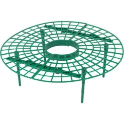 WENKO Support Fraisier, Support Jardinage Anti Limaces Et Escargots, Lot De 15, Plastique Résistant, Diamètre Réglable 31 à 40 Cm, Vert