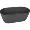 Jardiniere Plastique Cavaliere Cancun Gris Anthracite 19,5 54,9 X 29 X 20,6 - EDA