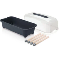 Prosperplast Potager Serre En Plastique Avec Pieds En Bois -Outsunny Eda Magasin 22876012 4