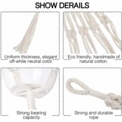 Macrame Suspension Plante Porte Suspendre Décoration Du Jardin Intérieur Extérieur Suspendus Planteur Panier (2 Paquets) -Outsunny Eda Magasin 23797500 2