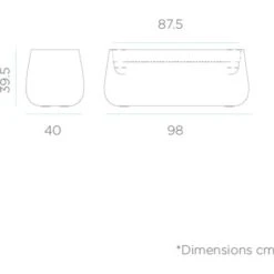 Bac à Fleurs Large Lumineux MOOVERE Blanc Translucide -Outsunny Eda Magasin 25932526 4