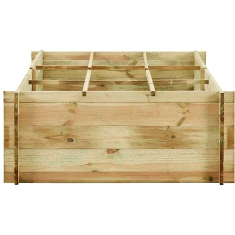 Jardinière Pour Légumes Bois De Pin Imprégné 197x100x40 Cm 5 Jardinière Pour Légumes Bois De Pin Imprégné 197x100x40 Cm – Image 3