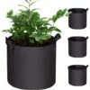 Kueatily Sac De Culture De Plantes, 7 Gallons Sacs De Plantation En Tissu Non Tissé Avec Poignées, Pots Respirant Et Durable Pour Pommes De Terre, Fraises, Fleurs Et Légumes De Jardin, Pack De 3 -Outsunny Eda Magasin 27804563 1
