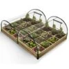 Lot De 2 Carrés Potager 1,15x0.80 M 12 Compartiments + Housses -Outsunny Eda Magasin 28381066 1