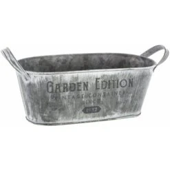 ATMOSPHERA Lot De 3 Jardinières En Métal - Gris - Livraison Gratuite -Outsunny Eda Magasin 28505285 3