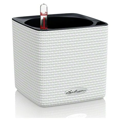 Pot Cube Color 14 Lechuza Kit Complet Blanc - 14 Cm 5 Pot Cube Color 14 Lechuza Kit Complet Blanc - 14 Cm – Image 3