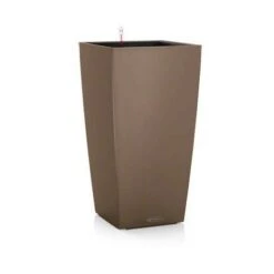 Pot Cubico Color 22 Lechuza Kit Complet 22 Cm - Chocolat