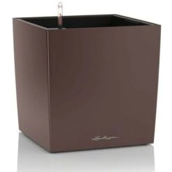 Pot Cube 30 Lechuza Kit Complet 30 Cm - Espresso Métallisé -Outsunny Eda Magasin 28508080 4