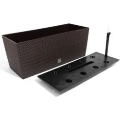 PROSPERPLAST Jardiniere Rato 30 L Avec Arrosage 60x24x24cm Chocolat -Outsunny Eda Magasin 29044037 3