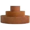 Carré Potager En Acier Corten 3 Cercles Ø 40 / 80 / 120 Cm -Outsunny Eda Magasin 29542276 1