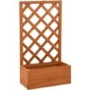 Jardinière à Treillis De Jardin Orange 50x25x90cm Bois De Sapin VidaXL -Outsunny Eda Magasin 29997840 1