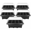 5 Pots De Pépinière à 12 Trous 18.5x14.5x11cm -Outsunny Eda Magasin 30075698 1