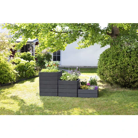 Jardinière Surélevée Anthracite, 60 X 80 Cm, Hauteur 25 Cm Garantia 3 Jardinière Surélevée Anthracite, 60 X 80 Cm, Hauteur 25 Cm Garantia