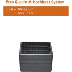 Jardinière Surélevée Anthracite, 60 X 80 Cm, Hauteur 25 Cm Garantia 10 Jardinière Surélevée Anthracite, 60 X 80 Cm, Hauteur 25 Cm Garantia -Outsunny Eda Magasin 30484060 4