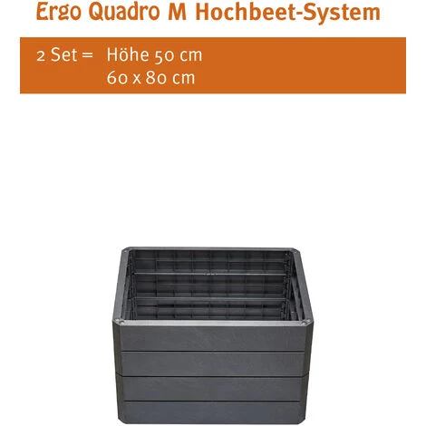 Jardinière Surélevée Anthracite, 60 X 80 Cm, Hauteur 25 Cm Garantia 6 Jardinière Surélevée Anthracite, 60 X 80 Cm, Hauteur 25 Cm Garantia – Image 4