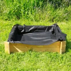 Carré Potager En Bois Naturel 90x90x20 Cm - Bac Potager En Carré Pour Jardin, Balcon, Terrasse - Jardiniere Bois Extérieur En Bois De Pin Traité -Outsunny Eda Magasin 31827913 5