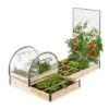 Kit Complet Carrés Potagers Modulables 3 Bacs + Treillis + Housse 1 Kit Complet Carrés Potagers Modulables 3 Bacs + Treillis + Housse -Outsunny Eda Magasin 33442067 1