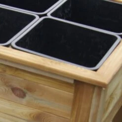 Potager Sur Pieds Avec 6 Bacs De Séparation -Outsunny Eda Magasin 3369480 4