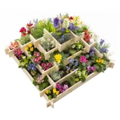 Carré Potager Pyramide KEO En Bois 4 étages Bac à Fleurs 100 CM -Outsunny Eda Magasin 34738989 5