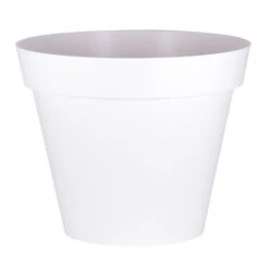 EDA Pot De Fleur Rond Toscane Ø 100 X H.79 Cm - Blanc