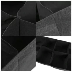 Sac De Culture Sacs à Plantes Sac De Croissance Des Plantes Sac De Plantation Bassin Pour Maison Balcon Jardin Légumes Pommes De Terre Courgette （noir，60x60x30） -Outsunny Eda Magasin 35893446 4