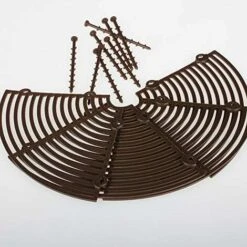 LITZEE Pot Protection Pour Plantes, Marron, Lot De 3, 26cm Diamètre (Marron) -Outsunny Eda Magasin 36215664 4