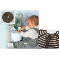 LITZEE Pot Protection Pour Plantes, Marron, Lot De 3, 26cm Diamètre (Marron) -Outsunny Eda Magasin 36215664 5