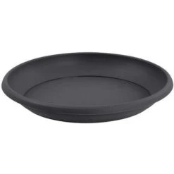 EDA Soucoupe Ø21 Cm Pour Pot De Fleur Marina Ø25 Cm - Gris Anthracite